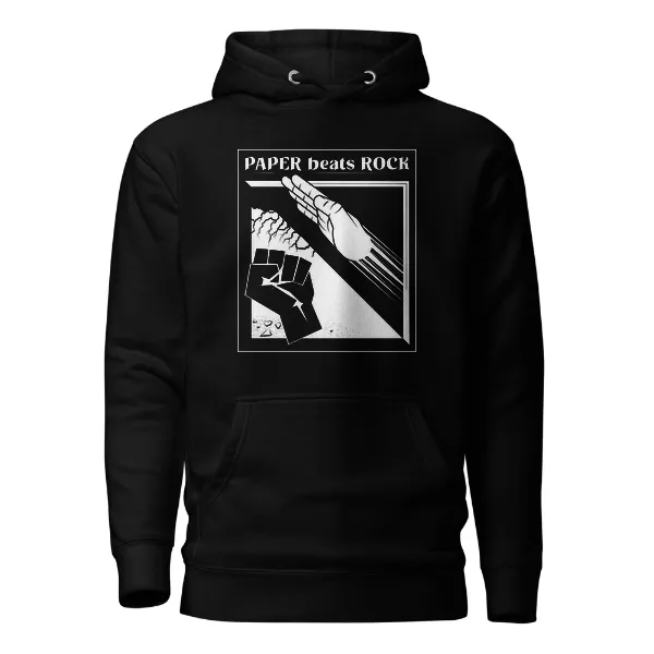 Paper Beats Rocks - Mens • Hoodie • Premium