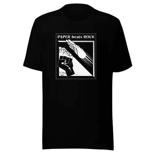 Paper Beats Rocks - Mens • T-shirt • Crew • Premium