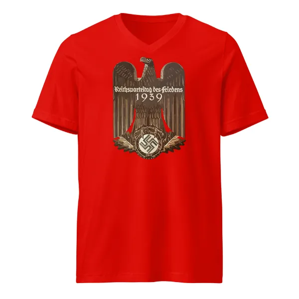Reichsparteitag - Mens • T-shirt • V-neck • Premium - Image 3