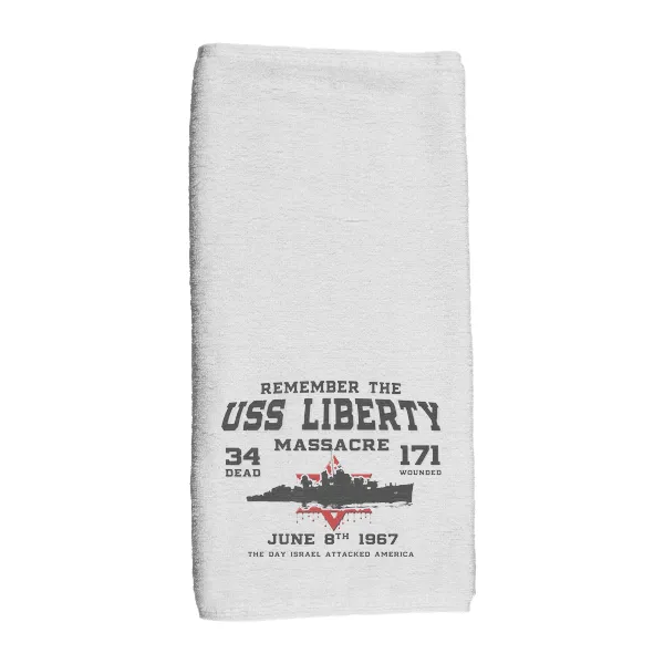 Remember The USS Liberty - Hand Towel