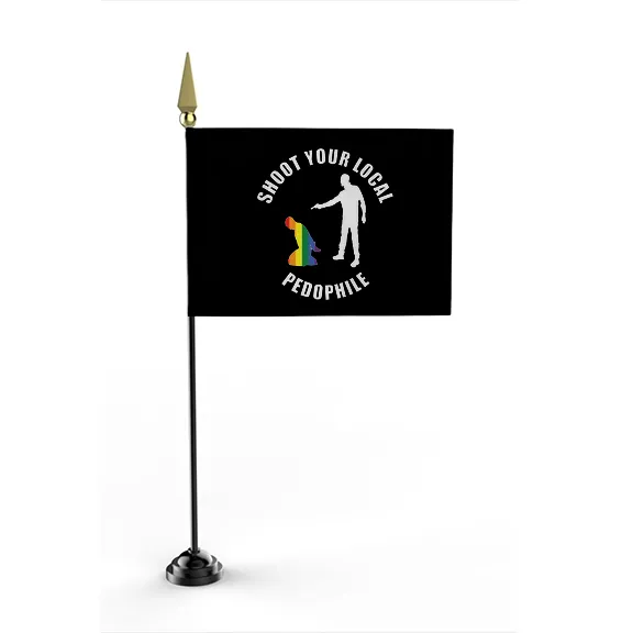 Shoot Your Local Pedophile - Flag • Mini