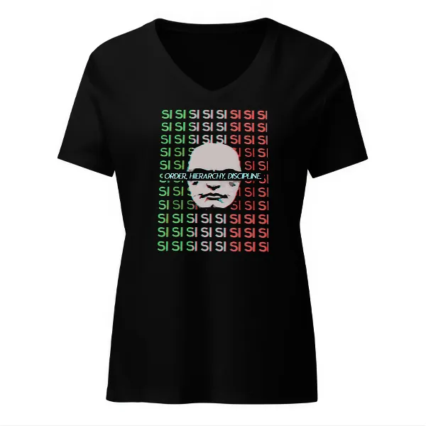 Si Si Si Mussolini - Ladies • T-shirt • V-neck • Premium