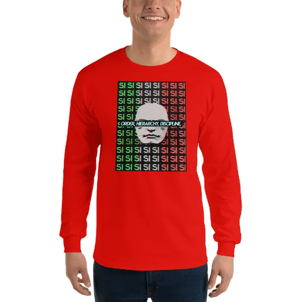 Si Si Si Mussolini - Mens • T-shirt • Long Sleeve • Basic - Image 3