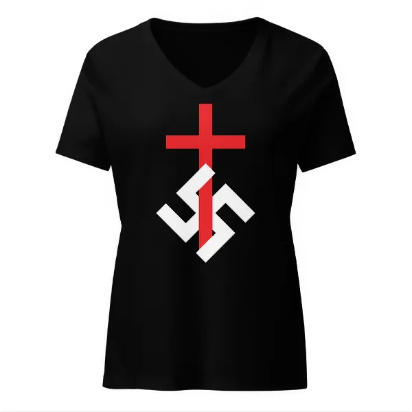 SwastiCross - Ladies • T-shirt • V-neck • Premium