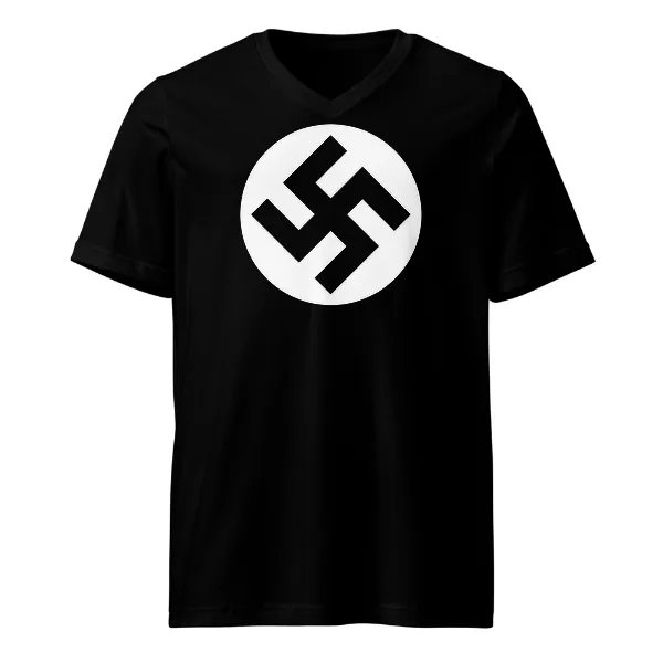 Swastika - Mens • T-shirt • V-neck • Basic