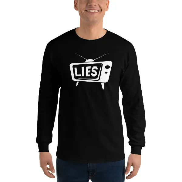 TV Lies - Mens • T-shirt • Long Sleeve • Basic