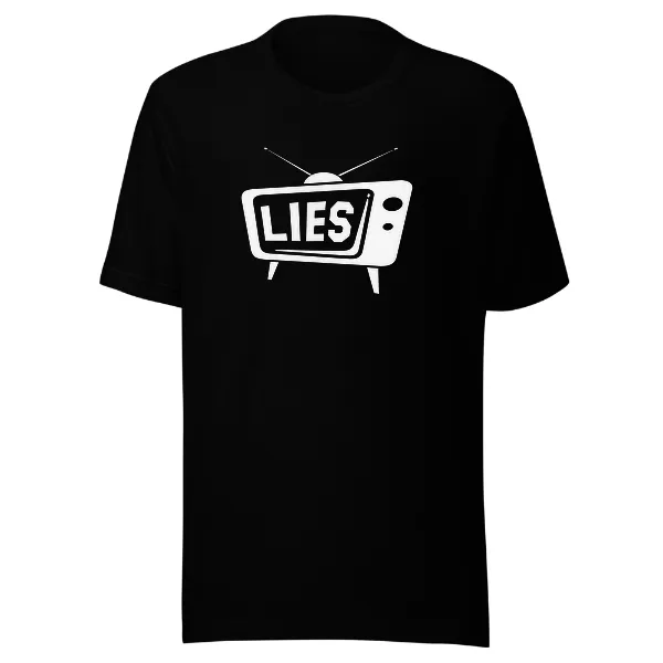 TV Lies - Mens • T-shirt • Crew • Premium