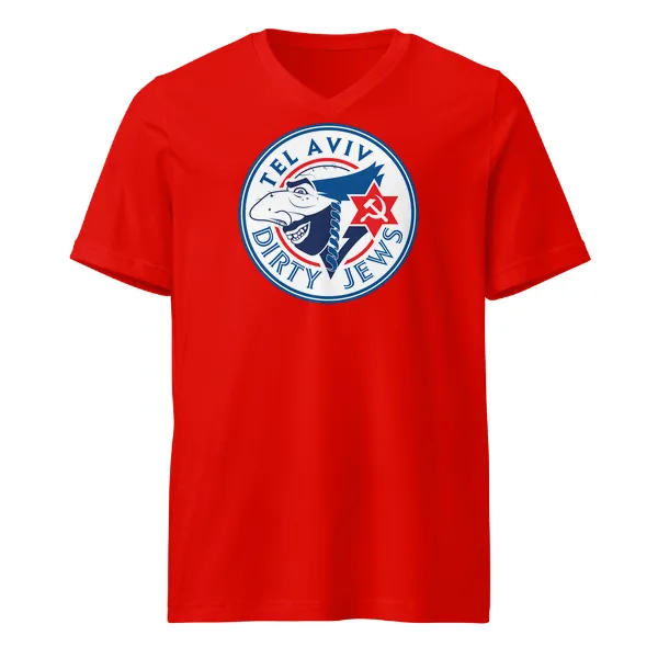 Tel Aviv Dirty Jews - Mens • T-shirt • V-neck • Basic - Image 3
