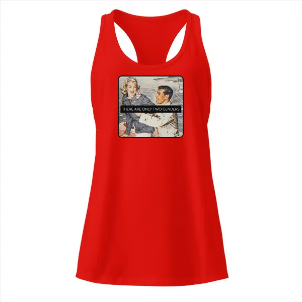 There is Only 2 Genders - Ladies • Razorback Tank • Premium - Image 3