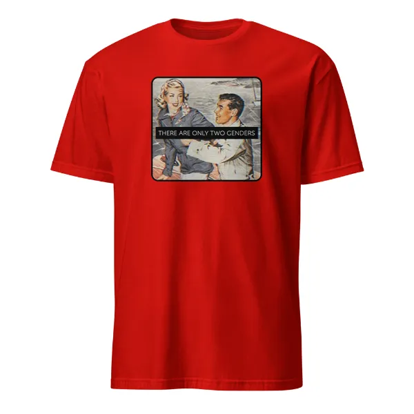 There is Only 2 Genders - Mens • T-shirt • Crew • Basic - Image 3