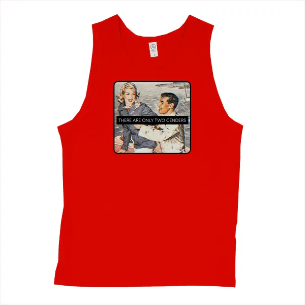 There is Only 2 Genders - Mens • Tank Top • Basic - Image 3