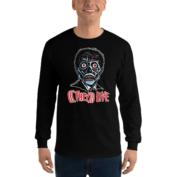 They Live - Mens • T-shirt • Long Sleeve • Basic