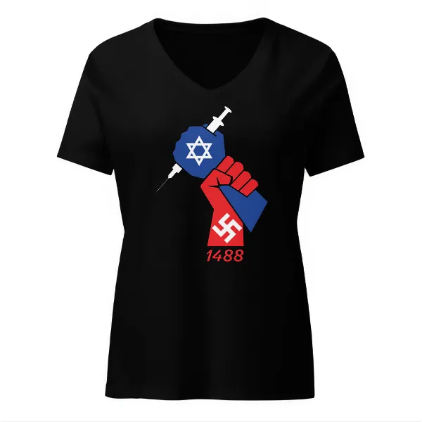 Vax Stopper 1488 - Ladies • T-shirt • V-neck • Premium