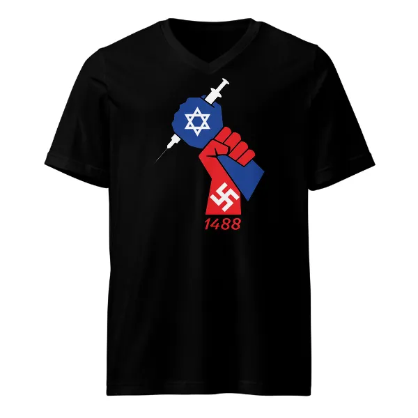 Vax Stopper 1488 - Mens • T-shirt • V-neck • Basic