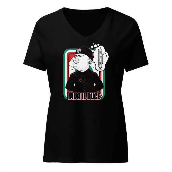 Viva Il Duce - Ladies • T-shirt • V-neck • Basic