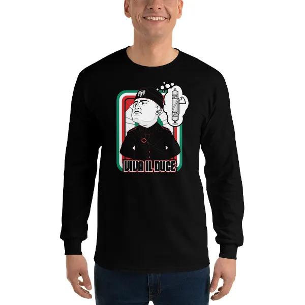 Viva Il Duce - Mens • T-shirt • Long Sleeve • Basic