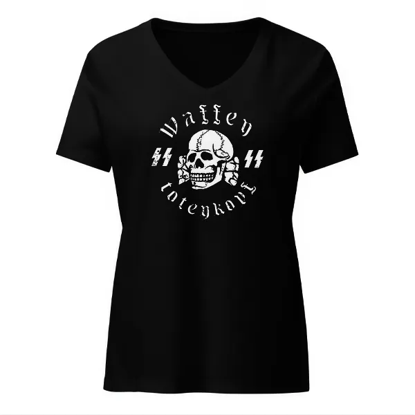 Waffen SS Totenkopf - Ladies • T-shirt • V-neck • Premium