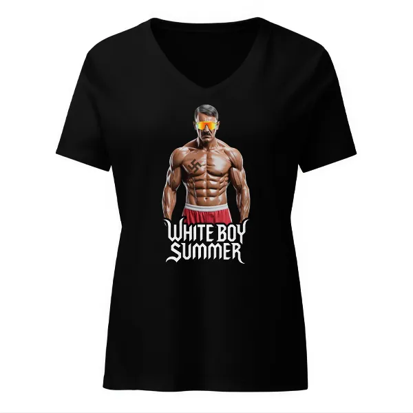 White Boy Summer - Hitler - Ladies • T-shirt • V-neck • Premium