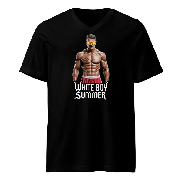 White Boy Summer - Hitler - Mens • T-shirt • V-neck • Basic
