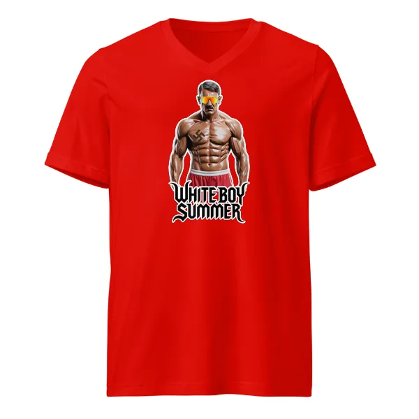 White Boy Summer - Hitler - Mens • T-shirt • V-neck • Premium - Image 3