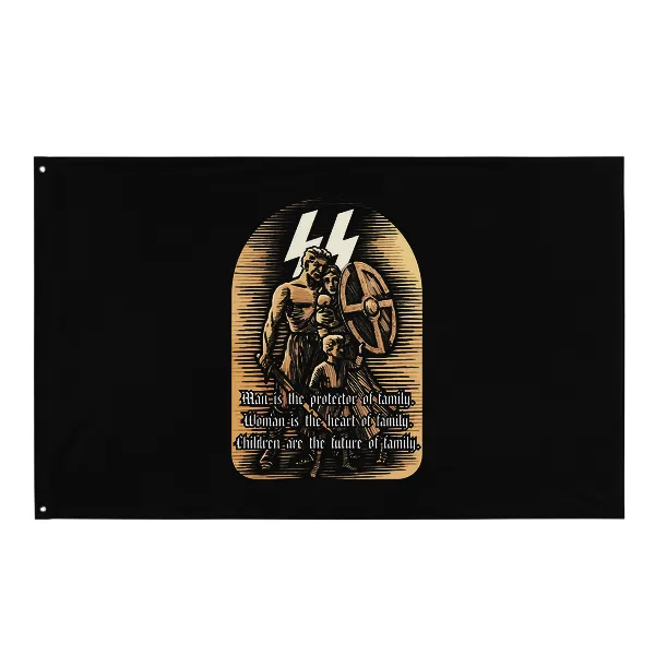 White Family SS - Flag • Small