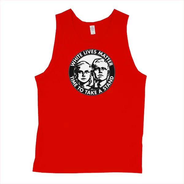 White Lives Matter - Time To Take a Stand - Mens • Tank Top • Basic - Image 3