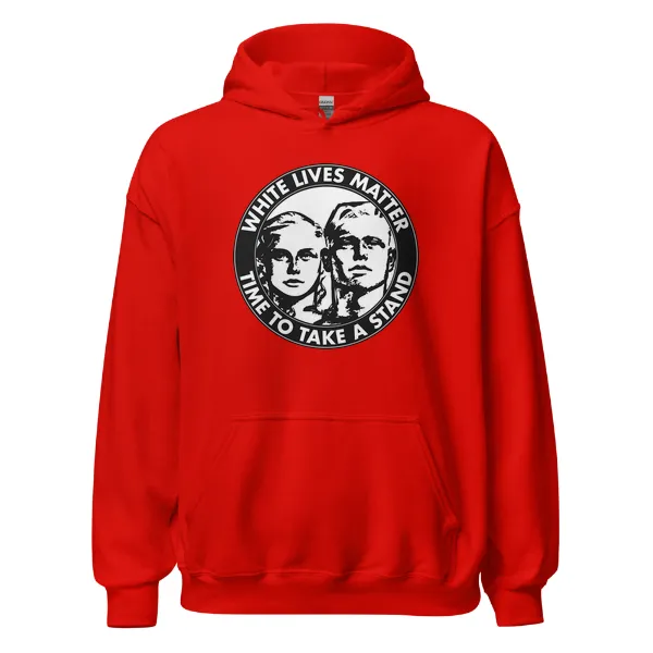 White Lives Matter - Time To Take a Stand - Mens • Hoodie • Basic - Image 3
