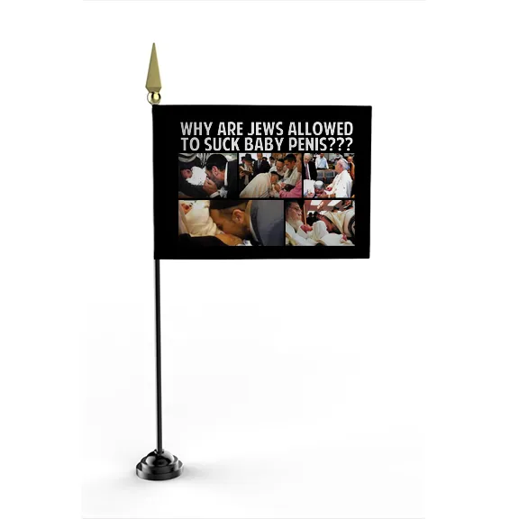 Why Are Jews Allowed to Suck Baby Penis - Flag • Mini