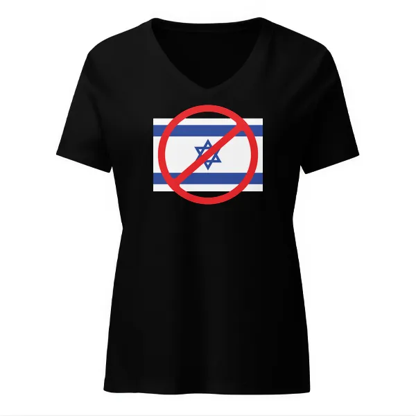 X Israel - Ladies • T-shirt • V-neck • Basic