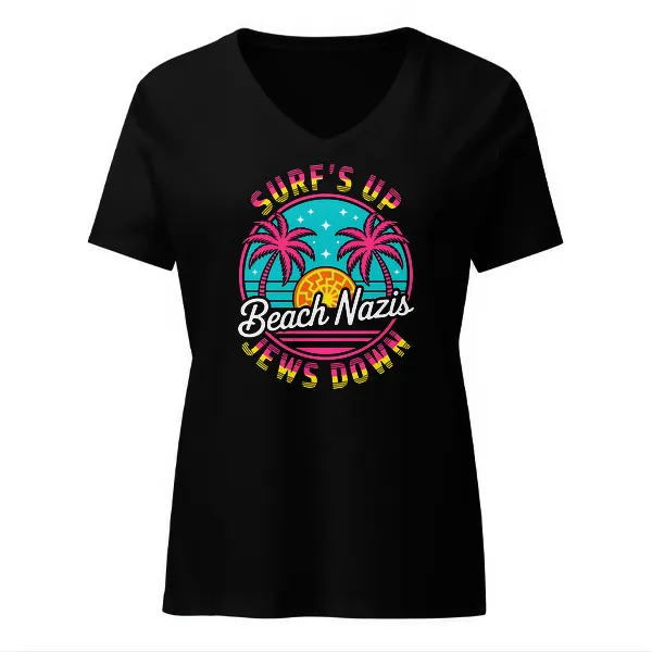 Beach Nazis Miami - Ladies • T-shirt • V-neck • Premium