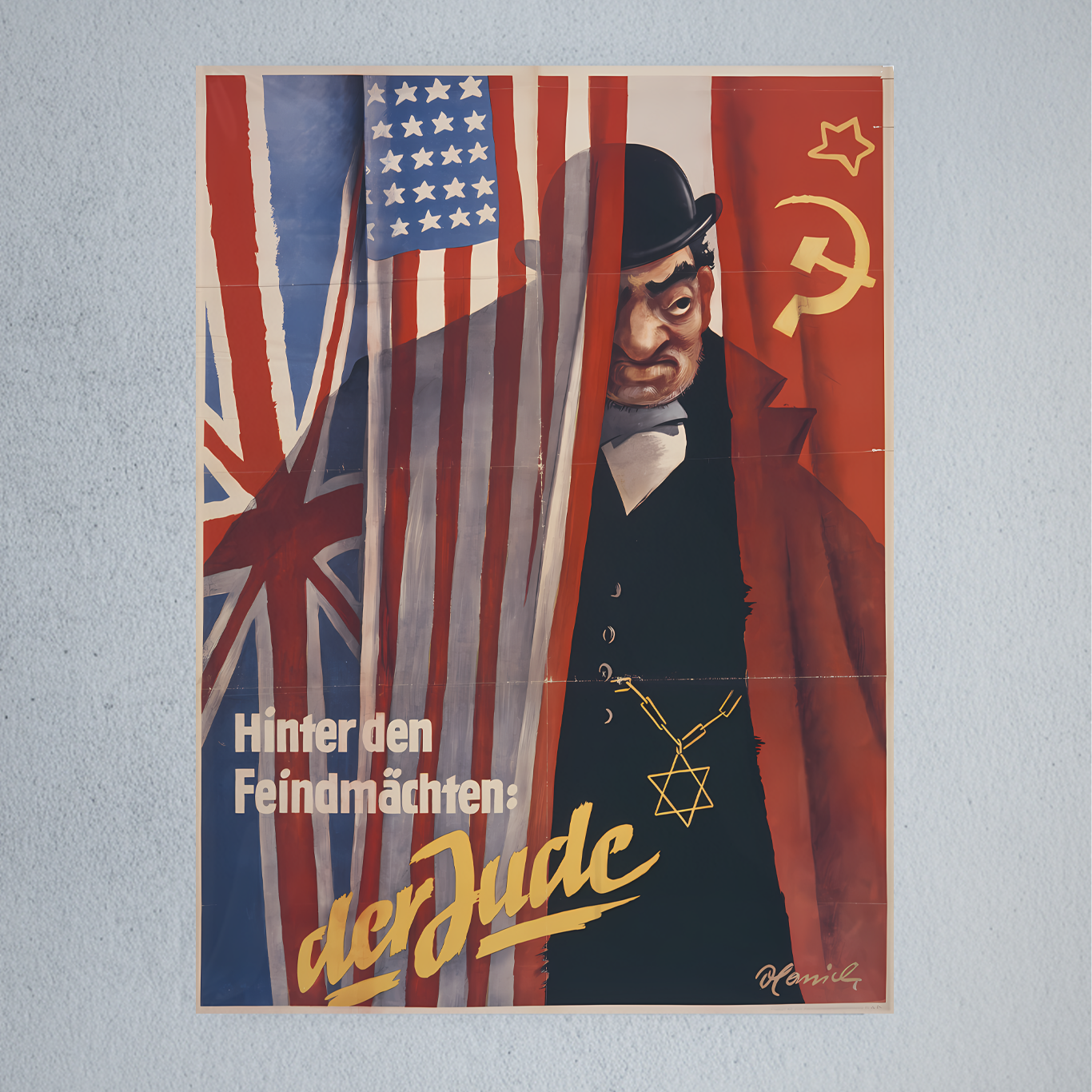 Behind the Enemy Power is the Jew • Poster