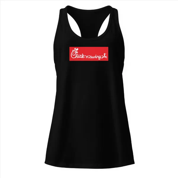 Chick-n-swing-a - Ladies • Razorback Tank • Premium