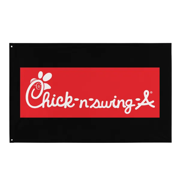 Chick-n-swing-a - Flag • Small