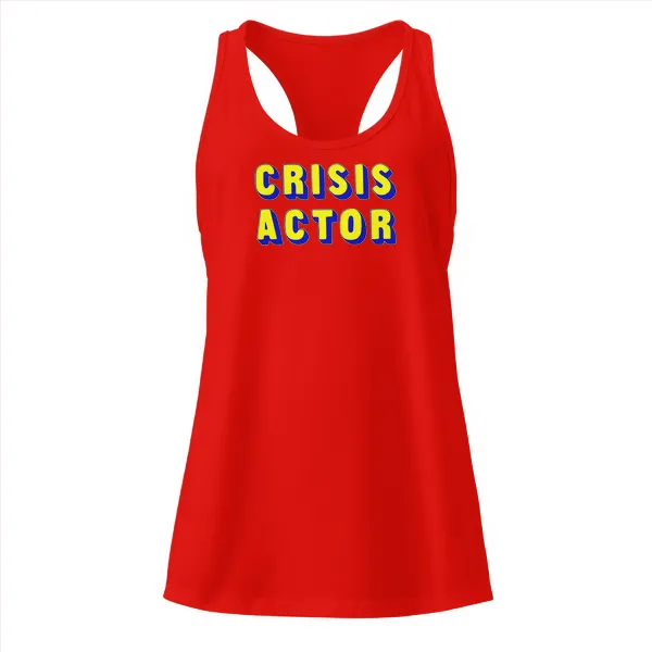 Crisis Actor - Ladies • Razorback Tank • Premium - Image 3