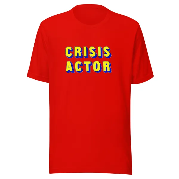 Crisis Actor - Mens • T-shirt • Crew • Premium - Image 3