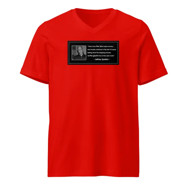 Epstein Quote - Mens • T-shirt • V-neck • Basic - Image 3