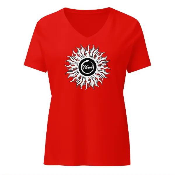 Flood Sun - Ladies • T-shirt • V-neck • Basic - Image 3