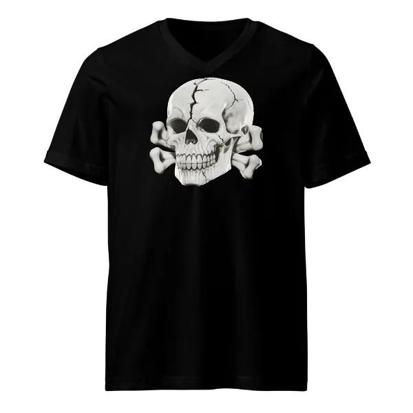 Flood Totenkopf - Mens • T-shirt • V-neck • Basic