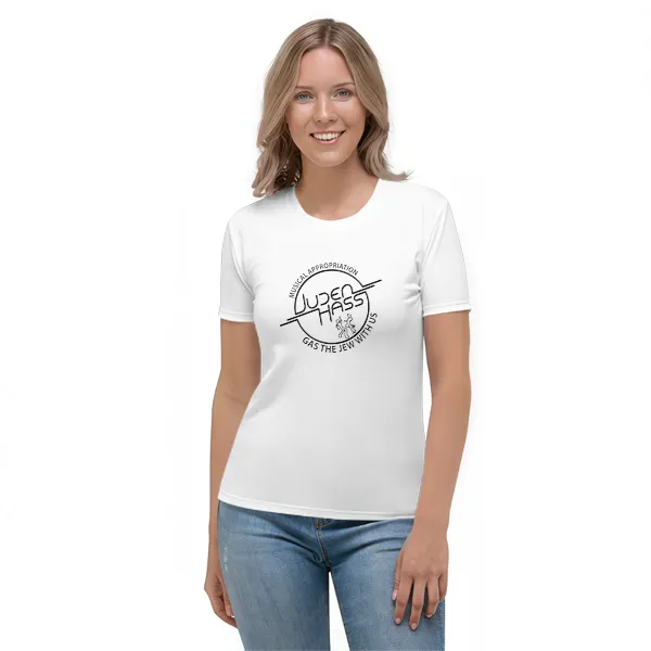 Gas The Jew With Us - Ladies • T-shirt • Crew • Premium - Image 2