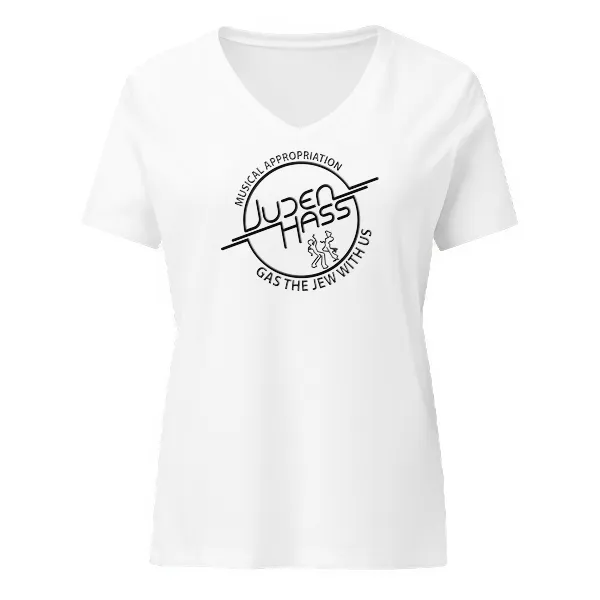 Gas The Jew With Us - Ladies • T-shirt • V-neck • Basic - Image 2