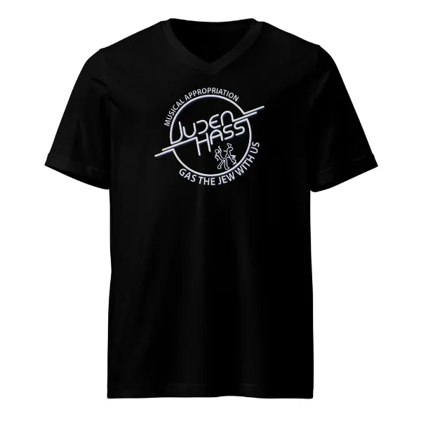 Gas The Jew With Us - Mens • T-shirt • V-neck • Premium