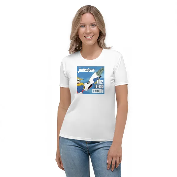 Jew Free World - Ladies • T-shirt • Crew • Basic - Image 2