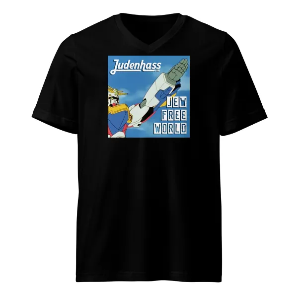 Jew Free World - Mens • T-shirt • V-neck • Basic