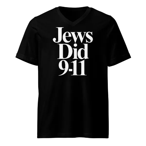 Jews Did 911 - Mens • T-shirt • V-neck • Basic