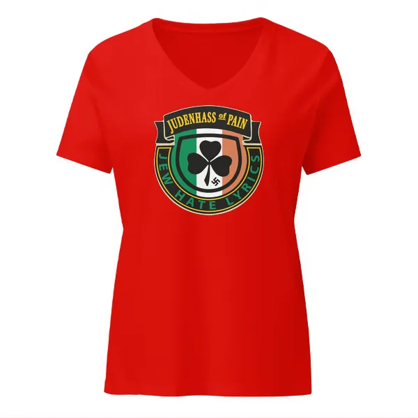 Judenhass-of-Pain - Ladies • T-shirt • V-neck • Basic - Image 3