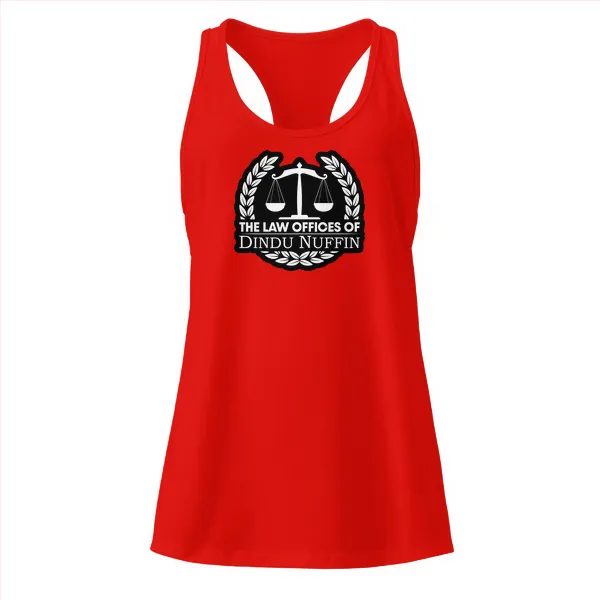 Law Offices of Dindu Nuffin - Ladies • Razorback Tank • Premium - Image 3