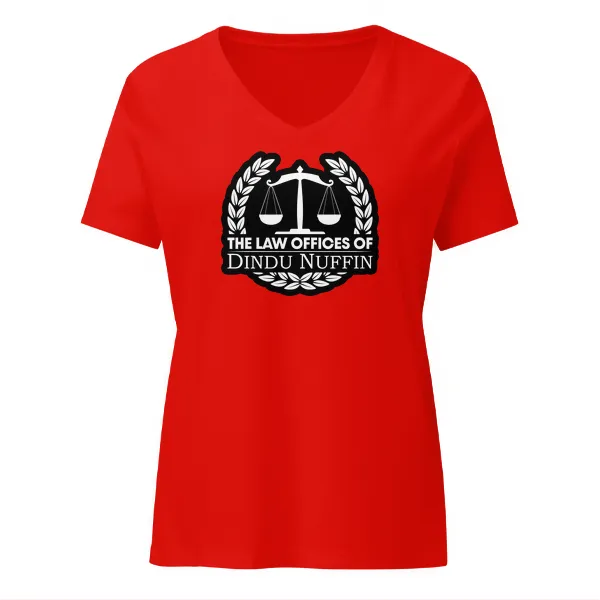 Law Offices of Dindu Nuffin - Ladies • T-shirt • V-neck • Basic - Image 3