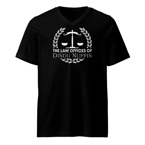 Law Offices of Dindu Nuffin - Mens • T-shirt • V-neck • Premium