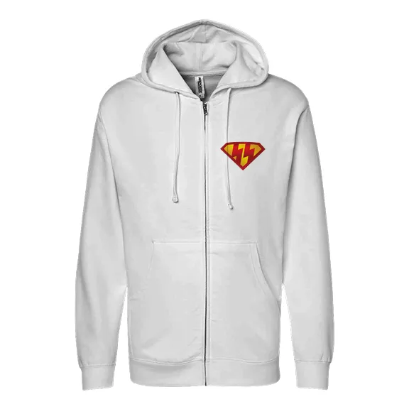 SSuperman - Mens • Full-Zip Hoodie • Premium - Image 3