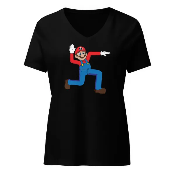 Super Swasi Mario - Ladies • T-shirt • V-neck • Basic